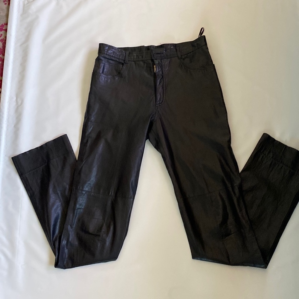 Vintage Walden genuine unisex leather pants 32”